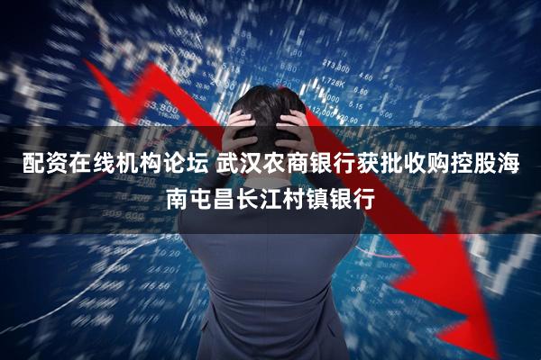 配资在线机构论坛 武汉农商银行获批收购控股海南屯昌长江村镇银行
